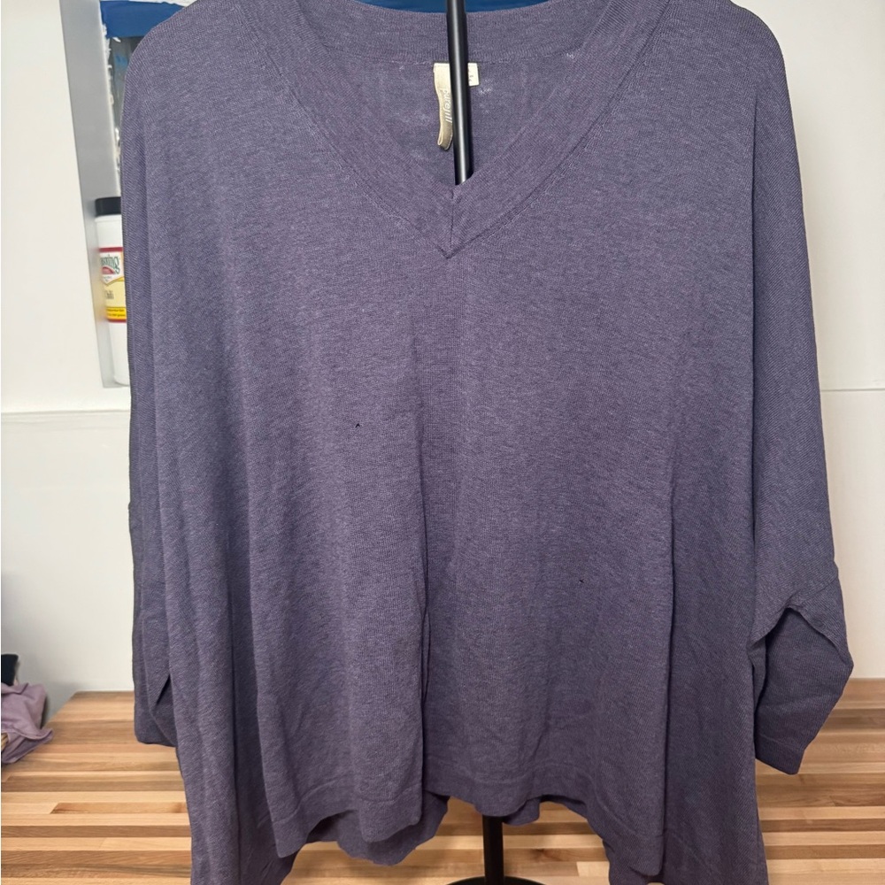 PureJill Women's Purple V-Neck Top  M/L NOT FOR SALE DAMAGED